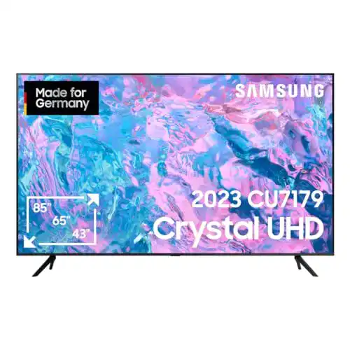 Samsung Crystal UHD CU7179 85 Zoll Fernseher mit PurColor und 4K Upscaling