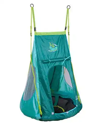Nestschaukel Hudora 90 cm mit Piraten-Zelt für den Garten
