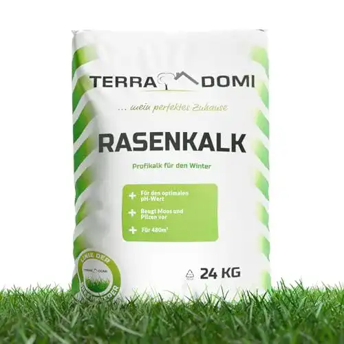 Rasenkalk TerraDomi 25 kg für effektive Moosbekämpfung und Bodenverbesserung