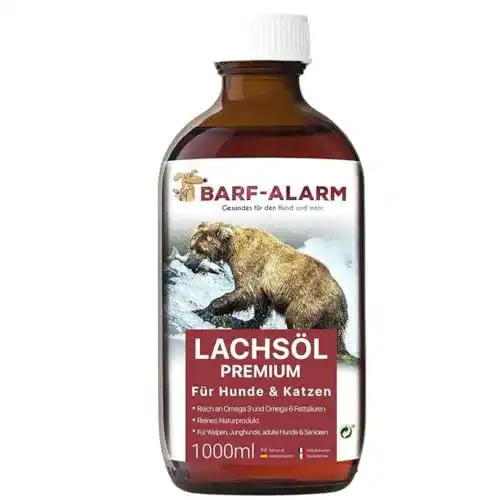 Lachsöl für Hunde 1 Liter – Barf-Alarm Premium