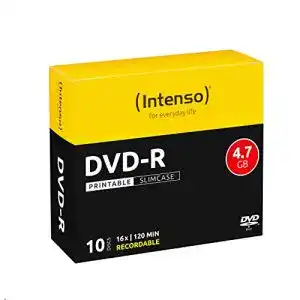 DVD-R Intenso Rohlinge 4,7GB 16x Speed im 10er Slim Case