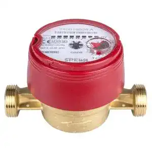 Wasserzähler SPEWA Q = 2,5 Warmwasser 3/4 Zoll mit 110 mm Baulänge