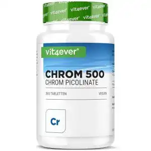 Chromtabletten mit Chromium Picolinate – 500 mcg pro Tablette