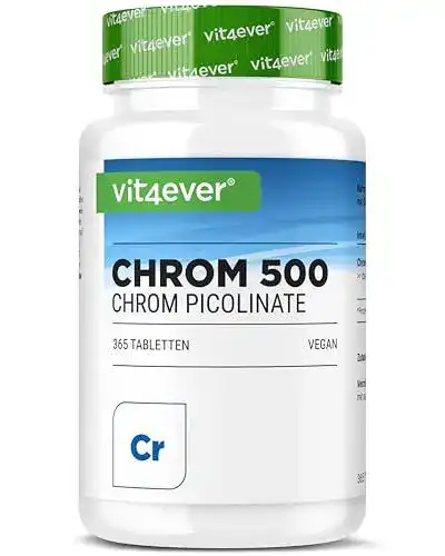Chromtabletten mit Chromium Picolinate – 500 mcg pro Tablette