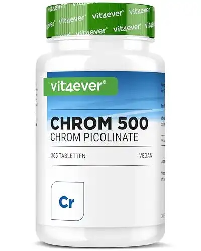 Chromtabletten mit Chromium Picolinate – 500 mcg pro Tablette