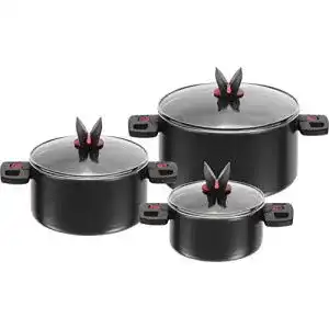 Ballarini Click + Cook Topfset, 3-teilig (16 cm, 20 cm, 24 cm)