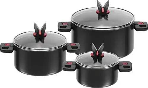 Ballarini Click + Cook Topfset, 3-teilig (16 cm, 20 cm, 24 cm)