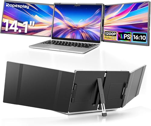 Triple-Screen Dopesplay 14,1 Zoll Laptop Bildschirm Erweiterung 1200P