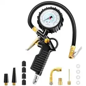 Reifenfüller Burnnove Digitaler Reifendruckprüfer 220 PSI
