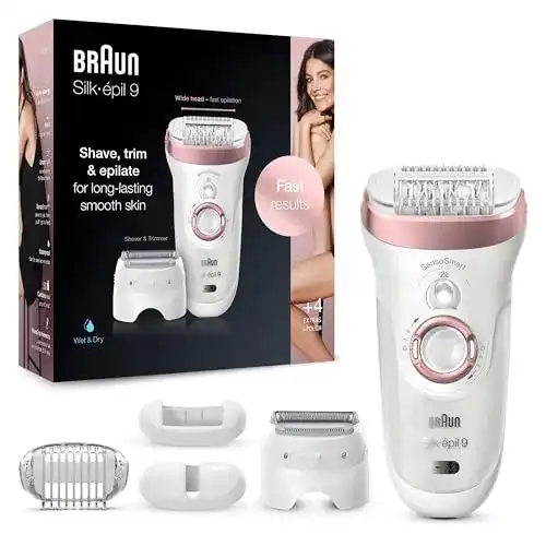 Bikini-Trimmer Braun Silk-épil 9 Epilierer für Damen