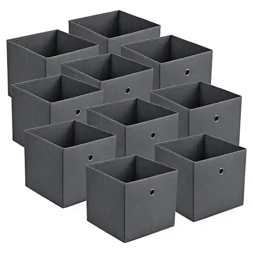 Faltboxen Set [en.casa] 10 Stück, 30x30x28 cm – Aufbewahrungslösungen