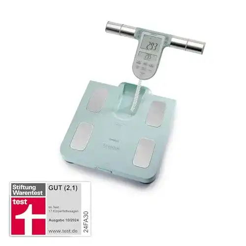 Omron BF511 Personenwaage: Körperfettwaage mit 8-Sensoren
