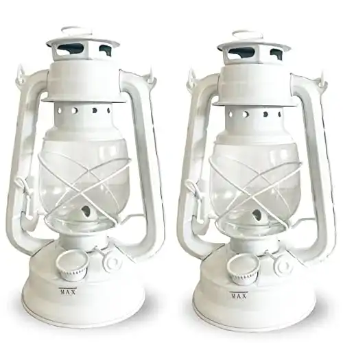 Petroleumlampe für Innenräume 2er Set – Nostalgische Strumlaterne