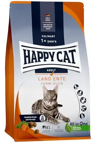 Happy Cat Culinary Adult Land Ente Trockenfutter für Katzen 1,3 kg