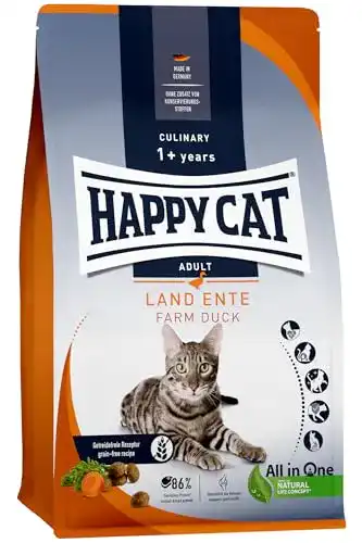 Happy Cat Culinary Adult Land Ente Trockenfutter für Katzen 1,3 kg