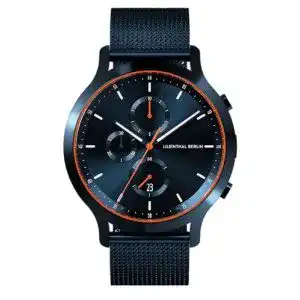 Chronograph Lilienthal Berlin Blue Orange IV in Dunkelblau
