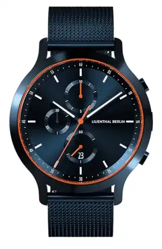 Chronograph Lilienthal Berlin Blue Orange IV in Dunkelblau
