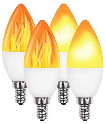 Flammen-Glühbirne Luminea Flackerlicht 4er-Set LED-Lampen E14