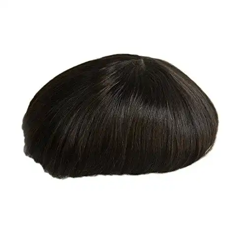 Toupet AIRAO PU Toupee Haarteil für Männer – Indisches Haar