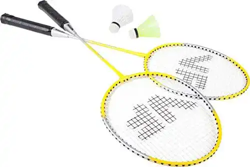 Federball-Set VICFUN Hobby Badminton Set Basic in Gelb, Einheitsgröße
