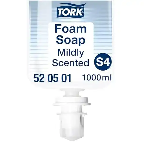 Schaumseife Tork Mild Duftend S4, 1000 ml, Verbrauchsreduzierung