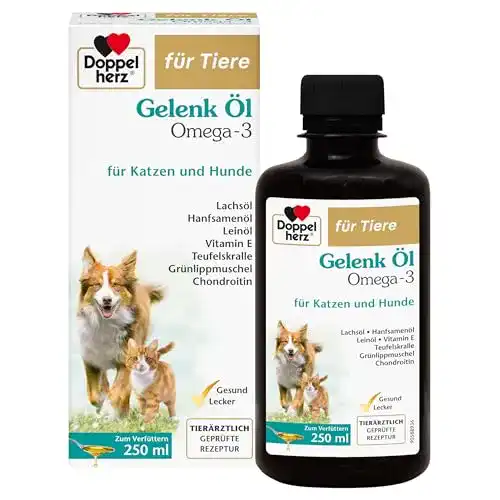 Leinöl für Hunde und Katzen – Doppelherz Gelenk Öl mit Omega-3 Fettsäuren