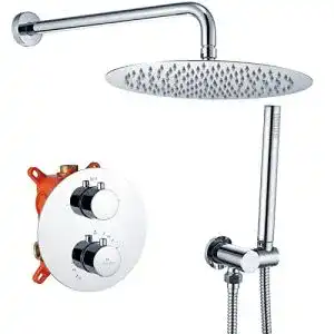 Homelody Duschsystem mit Regendusche und Thermostat
