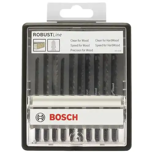 Bosch Professional Stichsägeblatt-Set 10-teilig für Holzarbeiten
