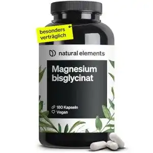 Magnesiumglycinat Natural Elements – Hochdosiertes Magnesiumbisglycinat