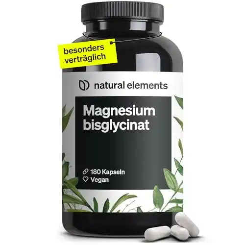 Magnesiumglycinat Natural Elements – Hochdosiertes Magnesiumbisglycinat