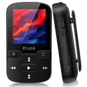 Etacé MP3 Player mit Bluetooth 5.3 für Sport und Freizeit