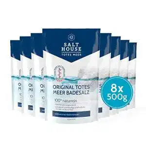 Badesalz Salthouse Original Totes Meer Therapie PUR 8er-Pack