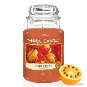 Yankee Candle Duftkerze Spiced Orange – Zitrusduft und Ingwer