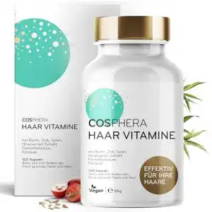 Zink-Selen-Kapseln Cosphera Haar-Vitamine mit Biotin und Folsäure