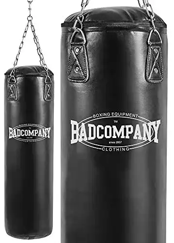 Boxsack Bad Company mit Heavy Duty Vierpunkt-Stahlkette und Vinyl