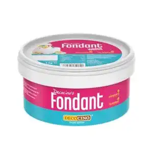 Fondant Dekoback Decocino Weiß 1 Kilogramm Packung für Backprojekte