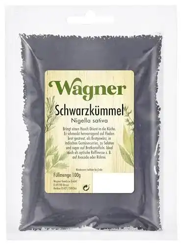 Schwarzkümmelsamen von Wagner Gewürze, 100 g, ungemahlen
