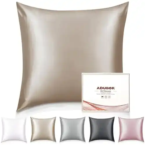 Kissenbezug Adubor 100% Seide 80x80cm für Haut und Haarpflege