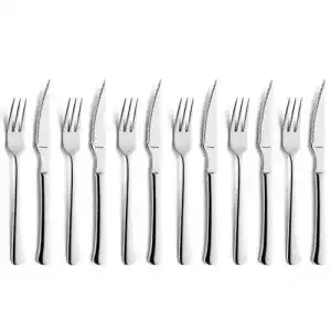 Pizzabesteck Amefa Chuletero 7038, 12-teiliges Steakbesteck für 6 Personen