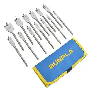 Flachfräsbohrer Gunpla 13-teiliges Set 6-32mm mit 1/4″ Sechskantschaft
