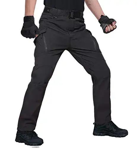 Softshellhose Herren KEFITEVD Cargohose Gefüttert für den Winter