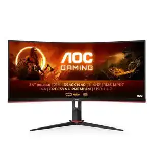 AOC Gaming Monitor CU34G2X, 34 Zoll WQHD mit 144 Hz