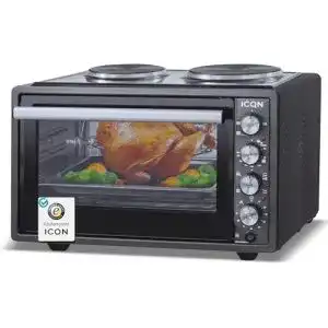 Minibackofen mit Kochplatten und 42 Litern Volumen