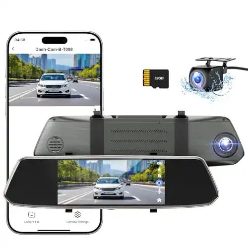 Rückspiegel-Dashcam Chortau 2023 mit Full HD und 7 Zoll Touchscreen