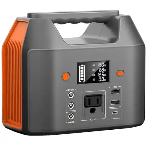 Tragbare SinKeu Powerstation mit 600Wh Kapazität und USB/AC-Anschlüssen