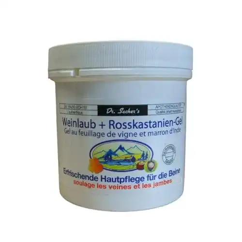 Venensalbe Dr. Sachers 3 Dosen mit Weinlaub und Roßkastanien