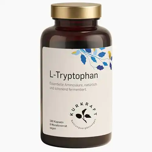 Melatonin Kapseln mit L-Tryptophan 500mg – 180 vegane Kapseln