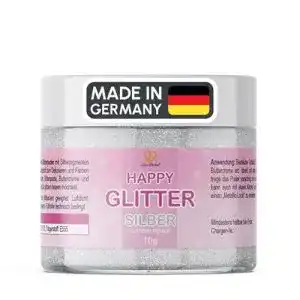 Essbarer Glitzer Goodbake Silber 10g zuckerfrei
