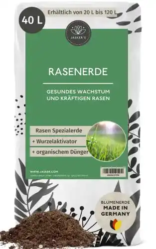 Rasenerde Jasker’s 40 Liter mit Dünger und Wurzelaktivator
