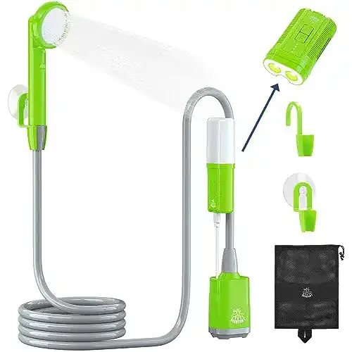 Campingdusche mit Pumpe von Deerfamy – Tragbare Outdoor-Lösung